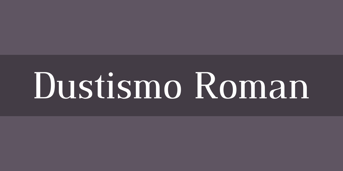 Beispiel einer Dustismo Roman Bold Italic-Schriftart